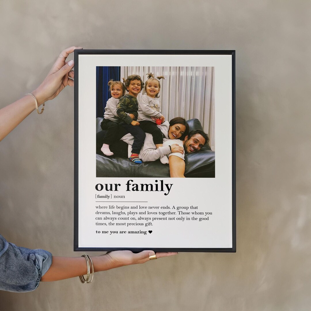 Custom Family Definition Print: Personalized Photo Wall Art - Etsy