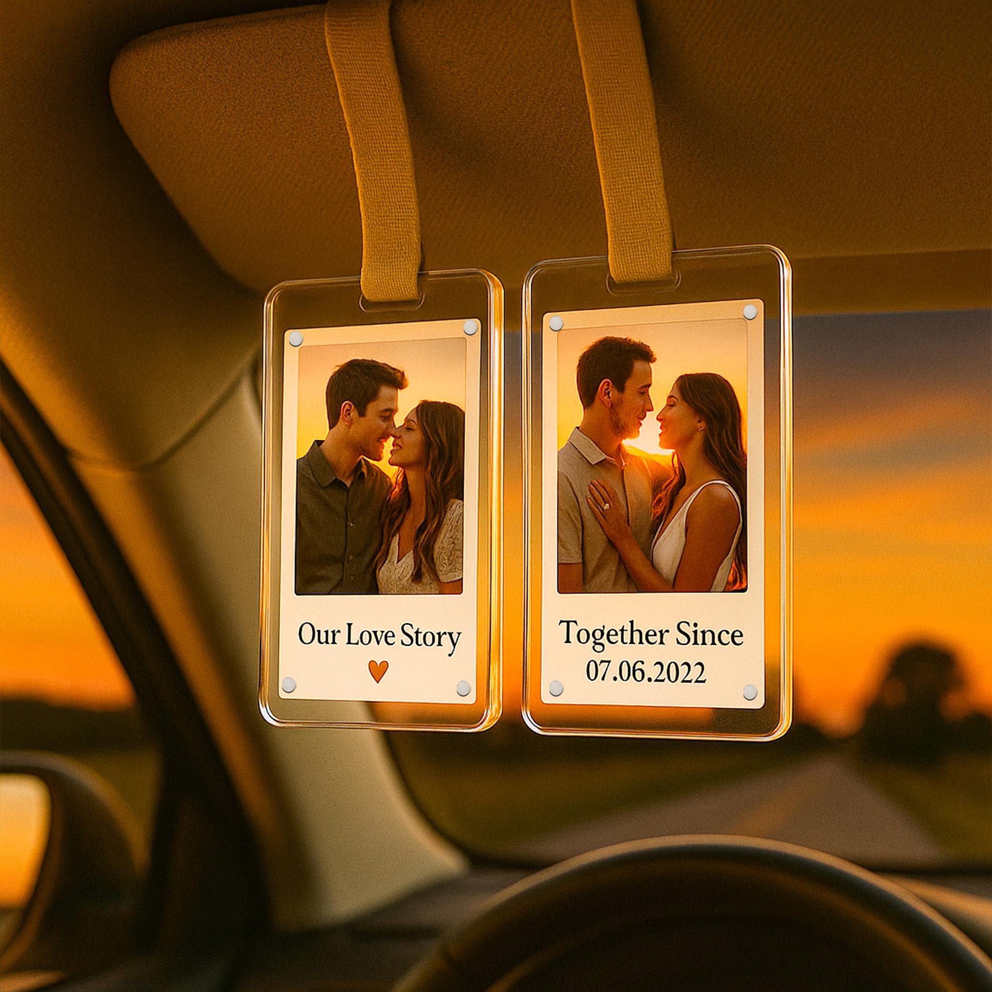 Custom Photo Drive Safe I Love You Couples - Personalized Custom Shape – Makezbright Gifts