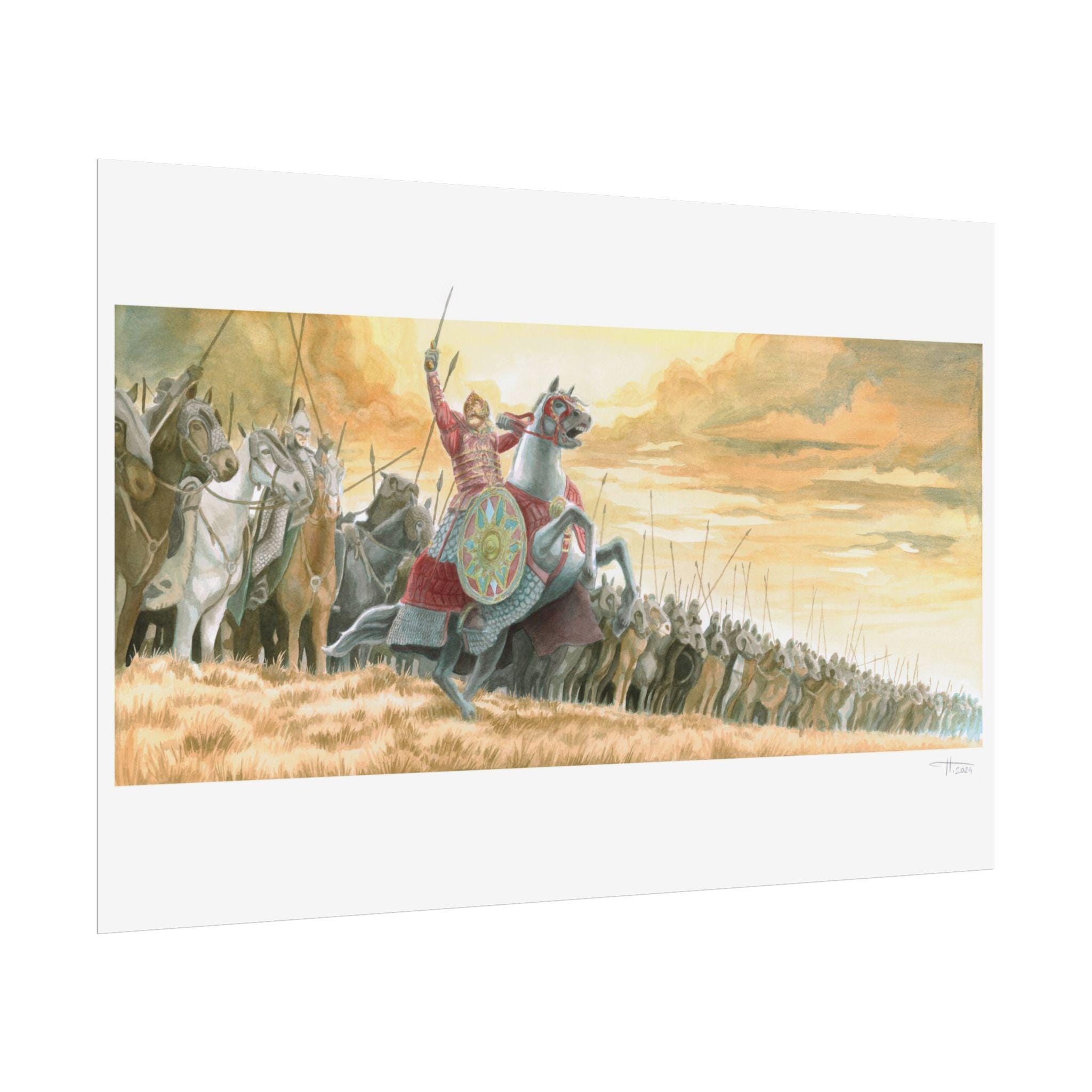 Theoden on Snowmane Charging Print, LOTR Art, LOTR Print, LOTR Gift,  Tolkien, Watercolor, King of Rohan, Battle of Minas - Etsy, image size:2048x2048