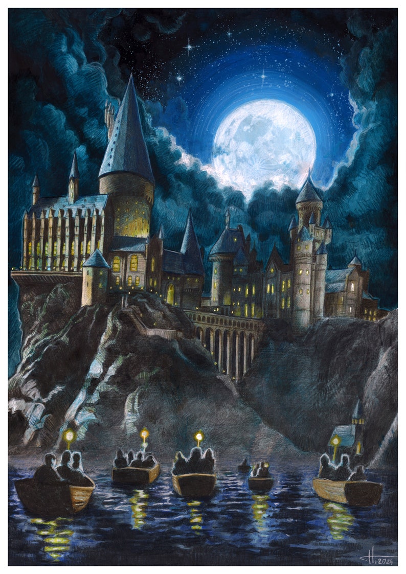 Hogwarts Print - Etsy
