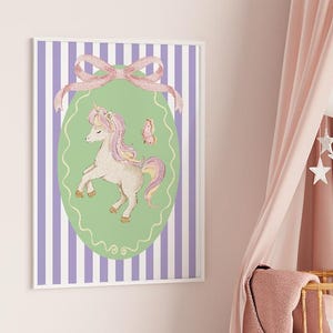 Unicorn Print, Nursery Wall Art, Kids Wall Art, Girls Room Print, Nursery Decor, Unicorn, Unicorn Poster, INSTANT DIGITAL DOWNLOAD