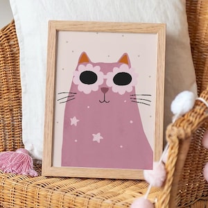 Mr. Cat Nursery Print: Gender Neutral Kids Wall Art (Digital Download)