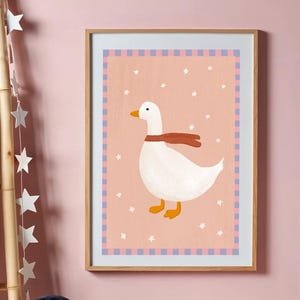 Goose Nursery Print, Goose Nursery Wall Art, Kids Wall Art, Nursery Decor, Goose Poster, Goose, INSTANT DIGITAL DOWNLOAD