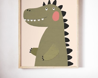 Crocodile Nursery Print: Gender Neutral Kids Wall Art (Digital Download)