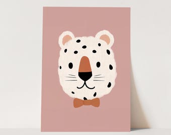 Leopard Nursery Print: Gender Neutral Kids Wall Art (Digital Download)