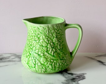 Small Cabbage Jug | Green Cabbage Jug | Cabbageware Jug