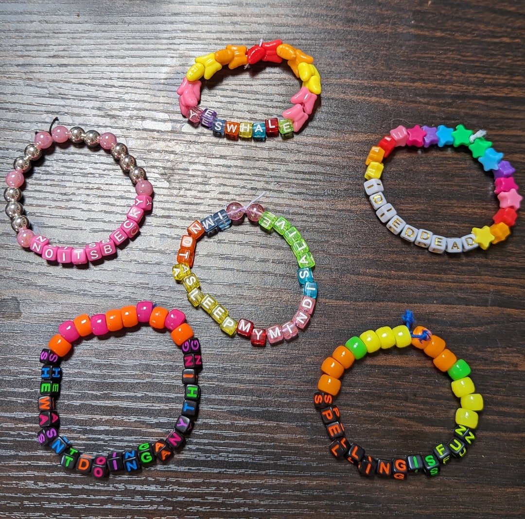 Funny/unhinged Taylor Swift Friendship Bracelets Etsy