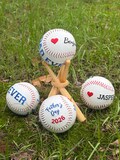 Custom Embroidered Father's Day Baseball & Softball, Gift for DAD, Best Dad Ever Baseball