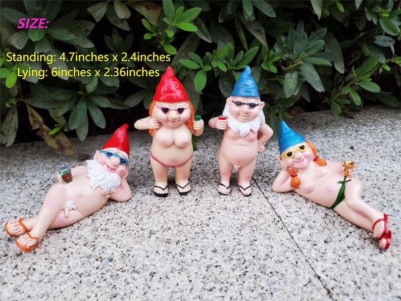Sexy Gnome Statues, Naked Gnome Statue Garden Goblin-art Decoration