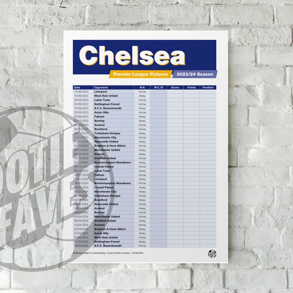 2023 2024 Fixtures Etsy
