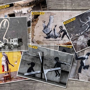 Postales de Ucrania. Arte callejero Banksy y otros. Paz con Ucrania. птн пнх ptn pnh
