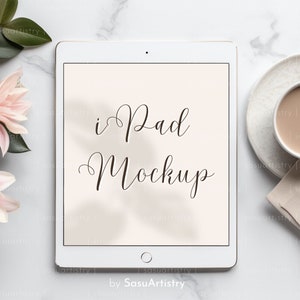 Minimal Ipad Mockup Pattern | Device Mockup | Branding Mockup | Ipad Screen Mockup | Ipad Flatlay, Styled Photography | Tablet Mockup