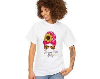 Summer Vibes Only Women's, Ladies, Teens, Girls T-Shirt