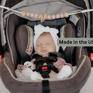 Stroller garland/pram garland/wooden garland/car seat accessory