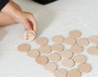 Memory Match/wooden memory game/Farm memory match