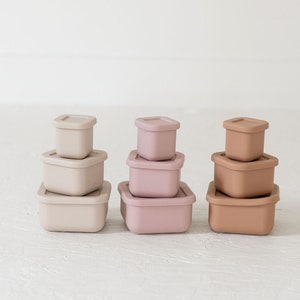 Silicone Bento Box Set: Leak-Proof Baby Food & Meal Prep Containers