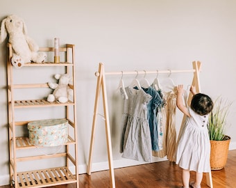 Dress rack/Mini clothing rack, children’s clothing rack, Montessori Children’s Furniture