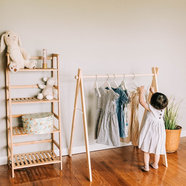 Dress rack/Mini clothing rack, children’s clothing rack, Montessori Children’s Furniture