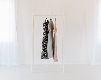 Large Wooden Clothing Rack