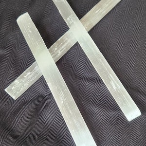 Selenite Crystal Wand 7 to 8 inches long