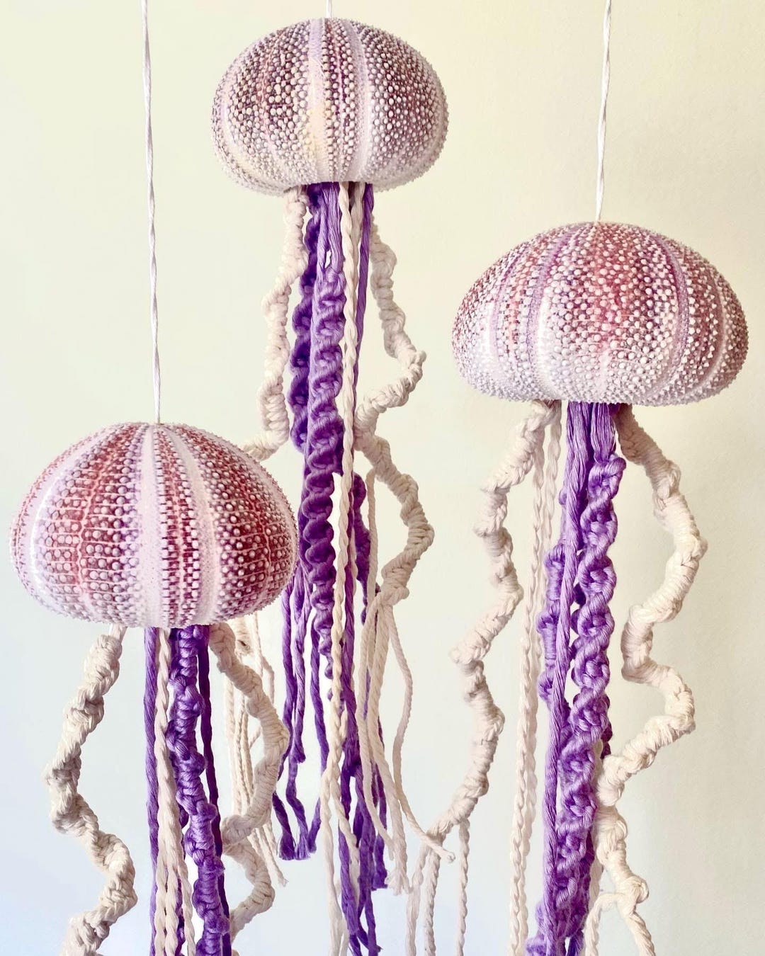 Macrame Urchin Jellyfish - Etsy