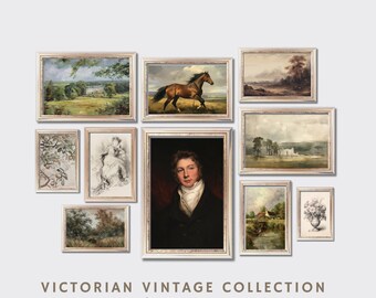 Victorian Vintage Style Gallery Wall Digital Art Collection Fine Art Prints for Home Decor Instant Digital Download DIY Printable Wall Art