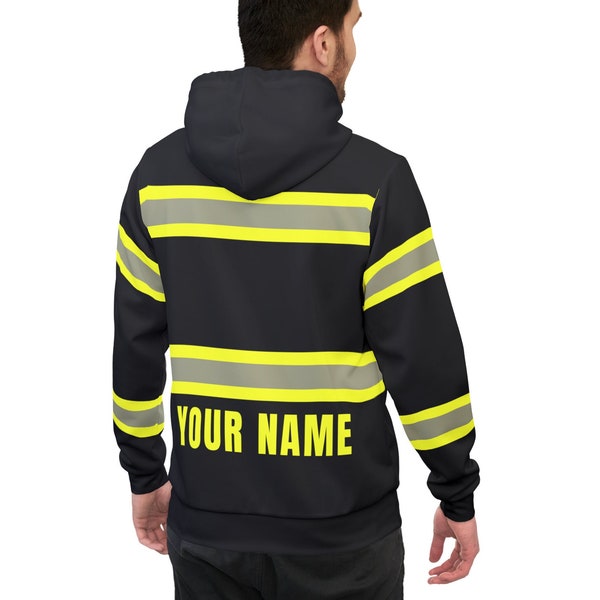 Felpa con cappuccio personalizzata per equipaggio pompiere Regalo Maglione di soccorso antincendio Pullover da vigile del fuoco Felpa da vigile del fuoco Regalo per felpa con cappuccio pompiere unisex