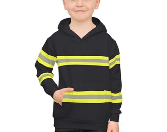 Kids Firefighter Crew Hoodie Gift Firefighter Sweater Fire fighter Pullover for Children Fire fighter Sweatshirt Gift for Fireman Unisex