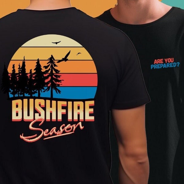Firefighter tshirt bushfire season, fire fighter shirt gift, fire safety, cotton tshirt, first responder, gift firefighter,sitrep apparel