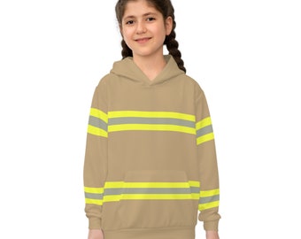 Kids Firefighter Crew Hoodie Gift Firefighter Sweater Fire fighter Pullover for Children Fire fighter Sweatshirt Gift for Fireman Unisex