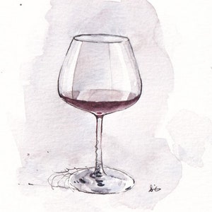 Red Wine - Burgundy Glass | Fine Art Print