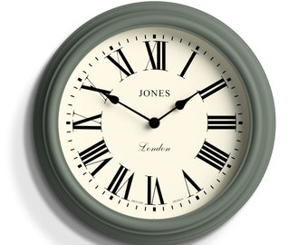 Jones Clocks® Venetian Wall Clock - Classic Traditional Design - Living Room Clock - Office Clock - Decorative Case - Roman Numeral Clock