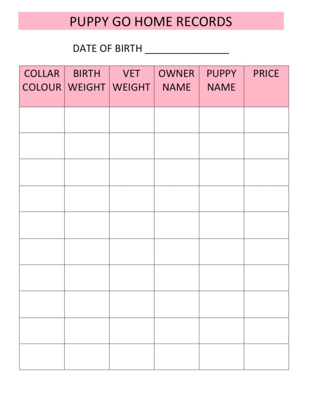 Puppy Go Home Records Etsy