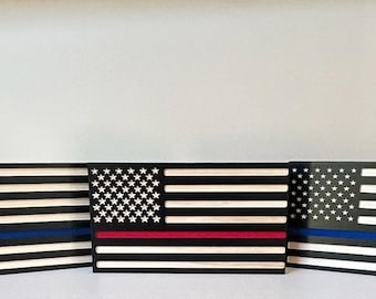 Thin Blue Line / Red Line Flag