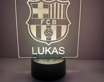 Custom Acrylic Light with LED light base. Great desk, night light or display!