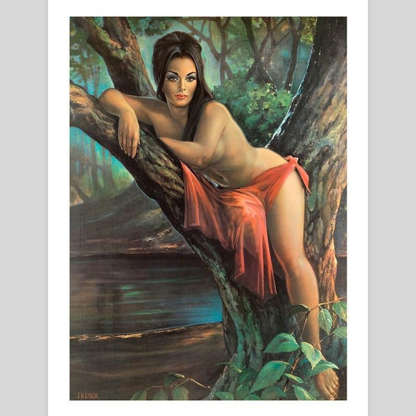 Woodland Goddess by J.H. Lynch Art Print Shipped From Australia