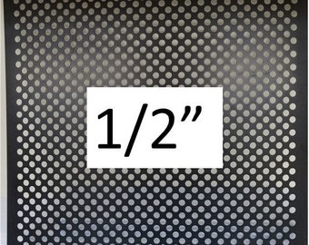 Black Plastic Perforated Ceiling Tile with 1/2&quot; Holes