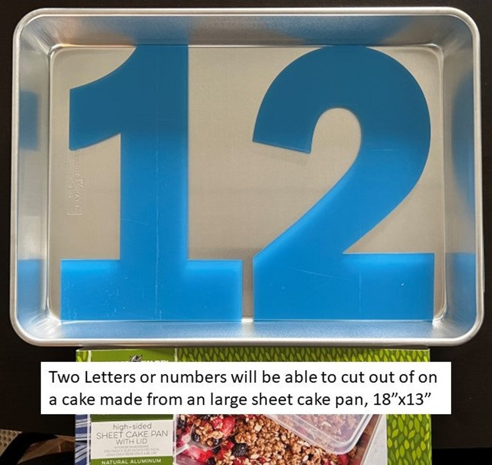 Number Cake Stencils Etsy