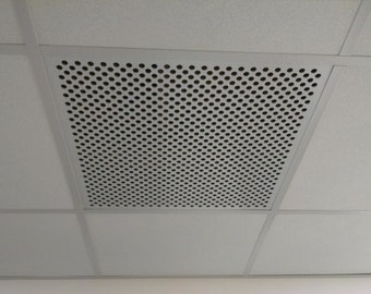 White Plastic Perforated Ceiling Tile with 1/2&quot; Holes