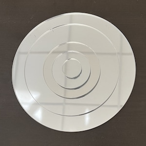 BULK PACKED- Mirror Acrylic Blanks, .123&quot; thick