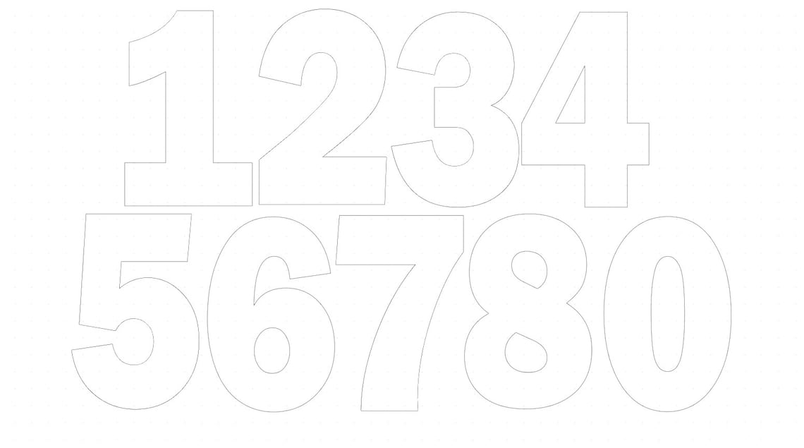 Number Cake Stencils Etsy