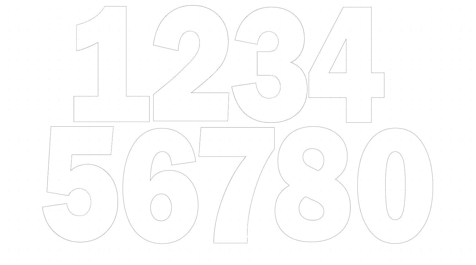 Number Cake Stencils - Etsy