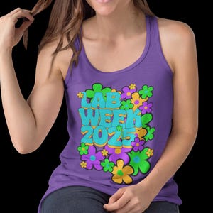 Lab Week 2025 Diagnostics Women&#39;s Tank, Diagnostician Gift, Science Theme Shirt, Lab Tech Apparel