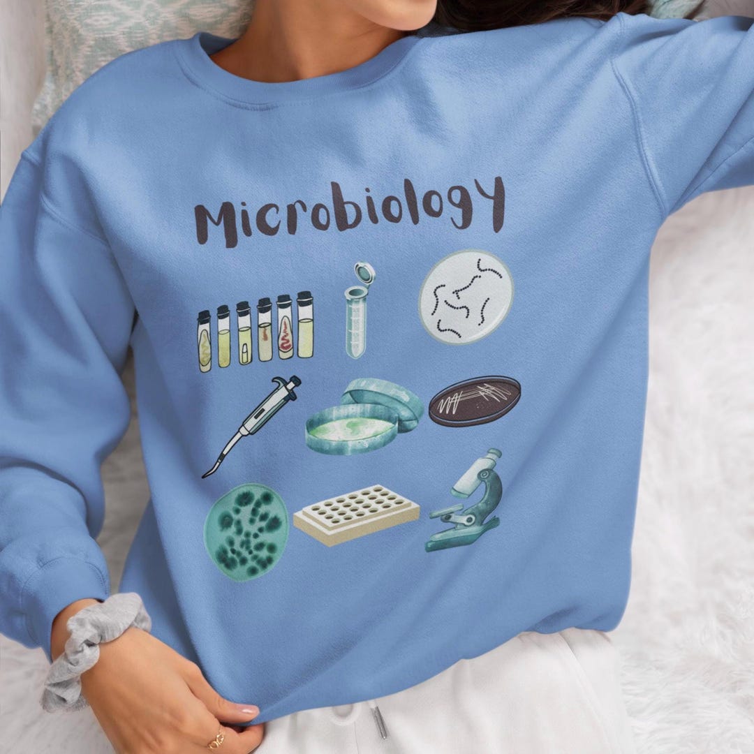 Microbiology Science Sweatshirt: Unique Educational Fashion for Biology ...