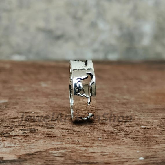 925 Sterling Silver Horse Ring-Handmade Equine Jewelry-Wild Mustang Band for Horse Lovers-Equestrian Gift for Her or Him