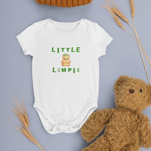 LITTLE LUMPIA Filipino Infant Jersey Bodysuit, Filipino Baby Clothes, Cute Filipino Clothes, Baby Shower Gift, Filipino Newborn Clothes