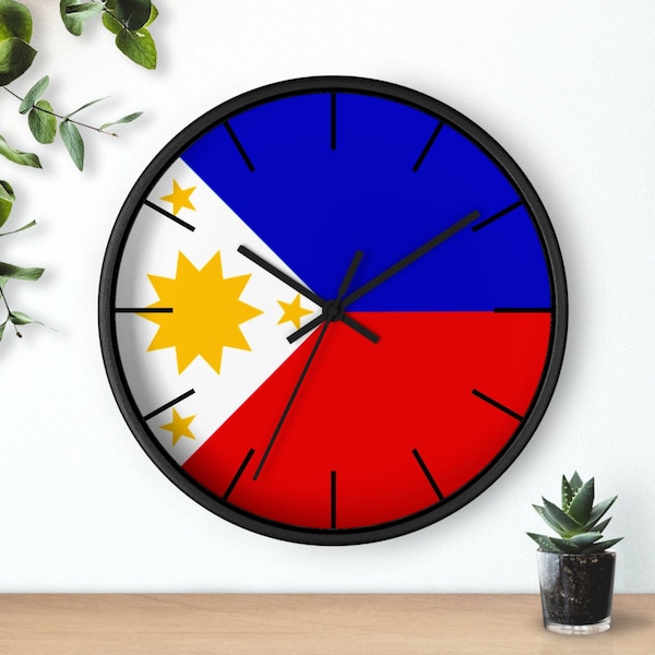 Philippine Flag Wall Clock Etsy