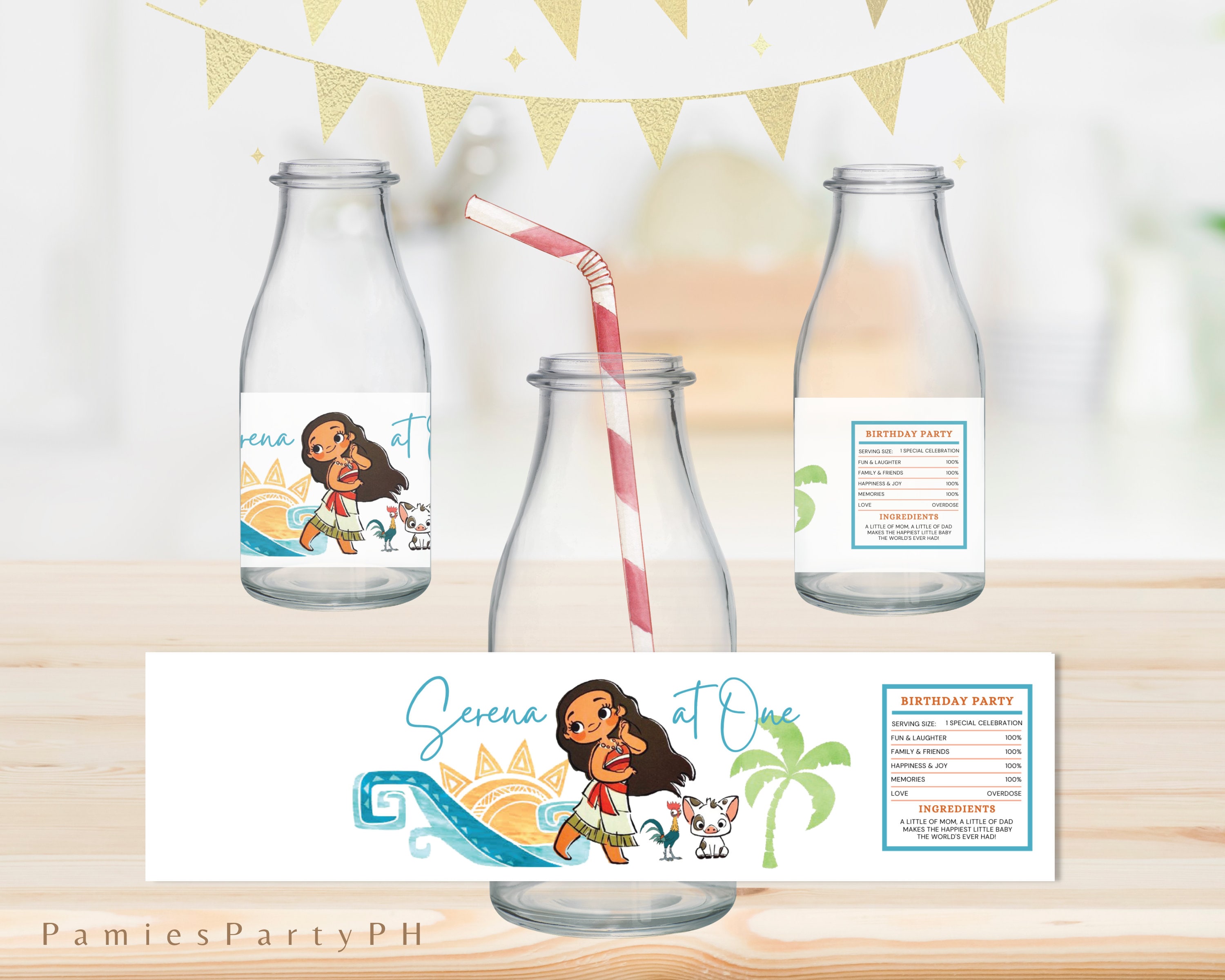 Moana Editable Birthday Bundle ESSENTIALS BUNDLE Printable - Etsy