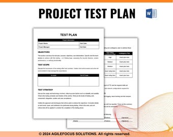 Test Plan, Software Test Plan, Project Management, Software Testing, Test Strategy, Project Test Plan, Project Manager, Software Development