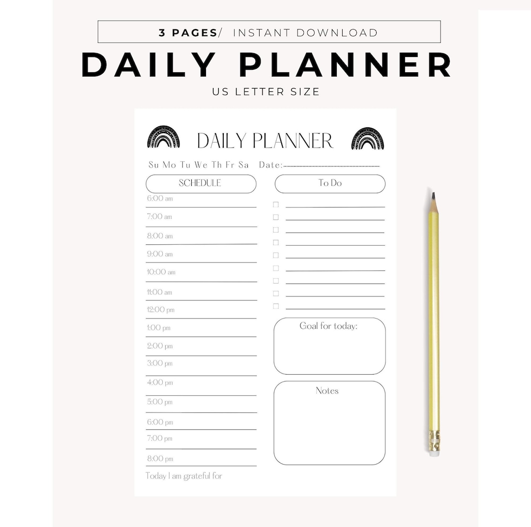 daily-planner-printout-weekly-planner-printout-rainbows-etsy